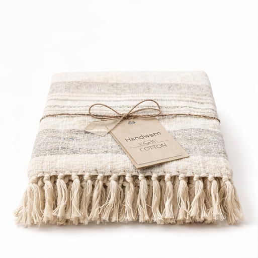 handwoven organic cotton throw blanket – artisan crafted decorative sofa throw handwoven organic cotton throw blanket – artisan crafted decorative sofa throw