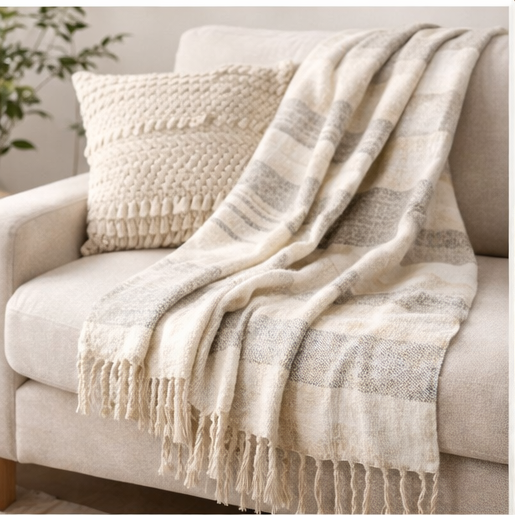 handwoven organic cotton throw blanket – artisan crafted decorative sofa throw handwoven organic cotton throw blanket – artisan crafted decorative sofa throw