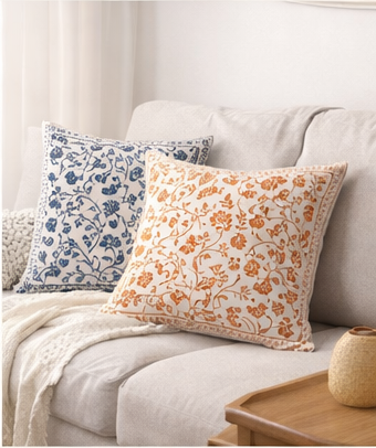 hand block print cushion covers – traditional jaipur artisan cotton pillow covers hand block print cushion covers – traditional jaipur artisan cotton pillow covers