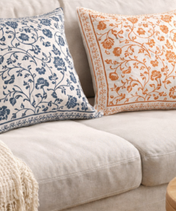 Home hand block print cushion covers – traditional jaipur artisan cotton pillow covers
