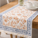 hand block print table runner – traditional jaipur cotton dining table decor