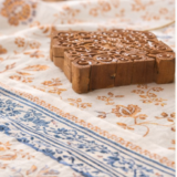 hand block print table runner – traditional jaipur cotton dining table decor