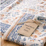 hand block print table runner – traditional jaipur cotton dining table decor